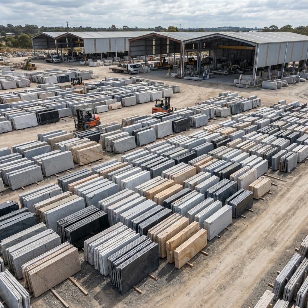 Natural Stone Factory Top View