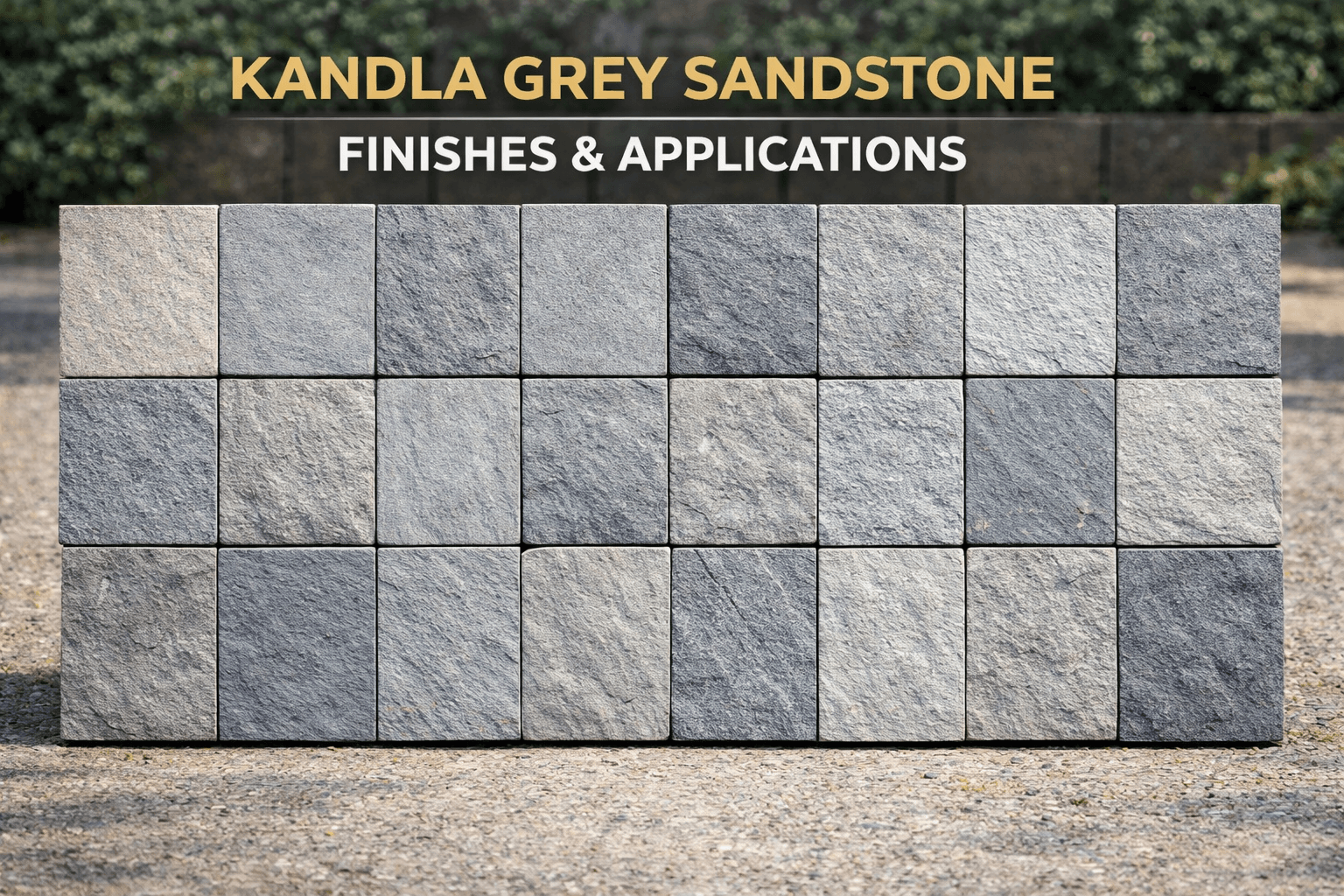 Kandla Grey Sandstone – Finishes, Applications, and How It Elevates Architectural Spaces